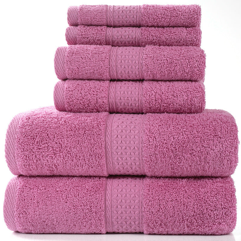 Cotton absorbent towel set of 3 pieces and 6 pieces