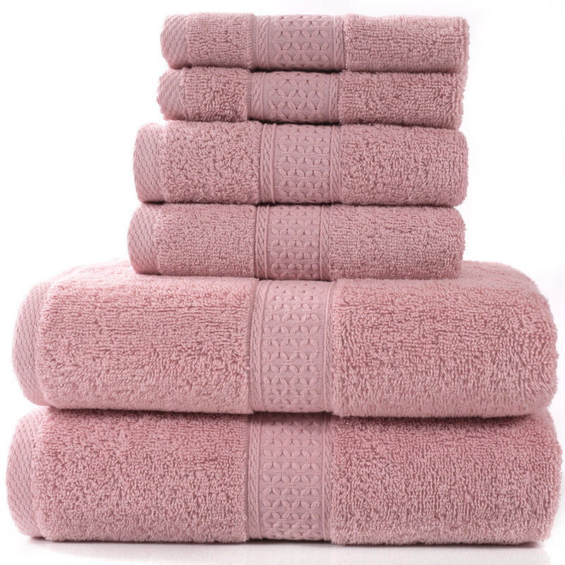 Cotton absorbent towel set of 3 pieces and 6 pieces